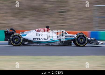 Magyorod, Ungheria. Luglio 31th 2022. Formula 1 Gran Premio d'Ungheria a Hungaroring, Ungheria. Nella figura: Durante la gara © Piotr Zajac/Alamy Live News Foto Stock