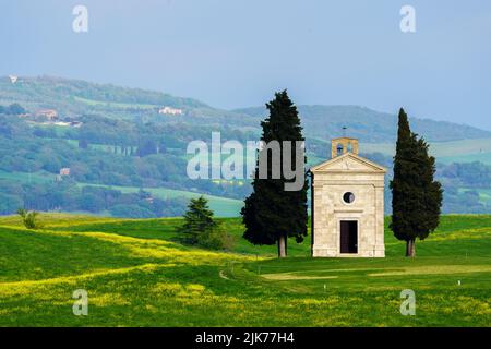 Cappella della Madonna di Vitalieta (Toscana, Italia) Foto Stock