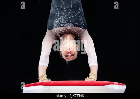 Birmingham, Regno Unito. 31st Lug 2022. Emma SPENCE (CAN) compete in ginnastica artistica All-Around femminile - finale di Birmingham 2022 - Commonwealth Games alla Birmingham Arena domenica 31 luglio 2022 a Birmingham, Regno Unito. Credit: Taka Wu/Alamy Live News Foto Stock