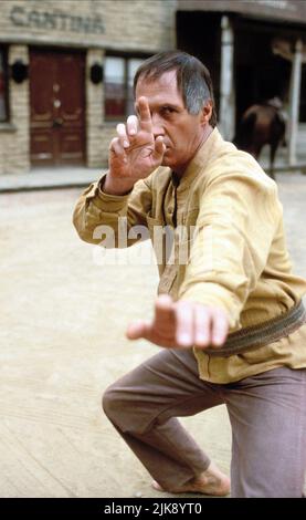David Carradine Television: Kung fu: The Legend Continues (1993) regista: Jorge Montesi, Paul Shapiro 27 gennaio 1993 **ATTENZIONE** questa fotografia è ad uso esclusivamente editoriale ed è copyright DELLA WARNER BROS e/o del fotografo assegnato dalla Film o Production Company e può essere riprodotta solo da pubblicazioni in concomitanza con la promozione del suddetto Film. È richiesto un credito obbligatorio a WARNER BROS. Il fotografo deve essere accreditato anche se conosciuto. Nessun uso commerciale può essere concesso senza l'autorizzazione scritta di The Film Company. Foto Stock