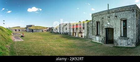 Brisbane, Australia - vecchi edifici militari a Fort Lytton Foto Stock