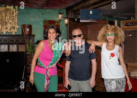 93400 Saint-Ouen, Francia : invito au cocktail et anniversaire de la galeriste Patricia Ederhy, à la Galerie Cristo. Foto Stock