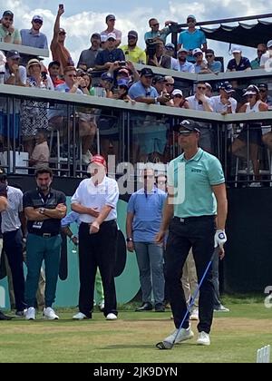 Bedminster, New Jersey, Stati Uniti. 31st luglio 2022. Henrik Stetson al torneo di golf LIV 2022 al Trump National Golf Club di Bedminster, New Jersey, il 31 luglio 2022. Credit: Media Punch/Alamy Live News Foto Stock