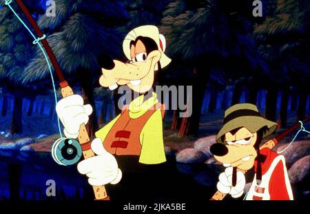 Goofy & Max Film A Goofy Movie (1995) personaggi: Pippo & Max regista: Kevin Lima 07 aprile 1995 **ATTENZIONE** questa fotografia è solo per uso editoriale ed è copyright della DISNEY e/o del fotografo assegnato dalla Film o Production Company e può essere riprodotta solo da pubblicazioni in concomitanza con la promozione del suddetto Film. È richiesto un credito obbligatorio a DISNEY. Il fotografo deve essere accreditato anche se conosciuto. Nessun uso commerciale può essere concesso senza l'autorizzazione scritta di The Film Company. Foto Stock
