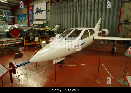 Chichester Miles Leopard, G-BRNM, al Midland Air Museum di Coventry, Foto Stock