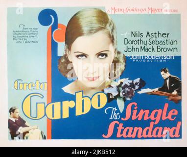 GRETA GARBO nel SINGOLO STANDARD (1929), diretto DA JOHN S. ROBERTSON. Credito: M.G.M. / Album Foto Stock