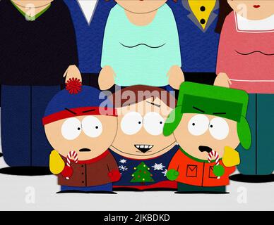 Stan, Cartman e Kyle Televisione: South Park (TV-SERIE) USA 1997-, 01 maggio 1999 **ATTENZIONE** questa fotografia è ad uso esclusivamente editoriale ed è copyright di COMEDY CENTRAL e/o del fotografo assegnato dalla Film o dalla Production Company e può essere riprodotta solo da pubblicazioni in concomitanza con la promozione del suddetto Film. È richiesto un credito obbligatorio per COMEDY CENTRAL. Il fotografo deve essere accreditato anche quando è noto. Nessun uso commerciale può essere concesso senza l'autorizzazione scritta della Film Company. Foto Stock