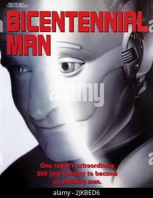 Robin Williams Poster Film: Bicentennial Man (USA/DE 1999) regista: Chris Columbus 13 Dicembre 1999 **ATTENZIONE** questa foto è solo per uso editoriale ed è il copyright delle IMMAGINI COLUMBIA e/o del fotografo assegnato dalla Film or Production Company e può essere riprodotta solo da pubblicazioni in concomitanza con la promozione del suddetto Film. È richiesto un credito obbligatorio per LE IMMAGINI COLUMBIA. Il fotografo deve essere accreditato anche quando è noto. Nessun uso commerciale può essere concesso senza l'autorizzazione scritta della Film Company. Foto Stock