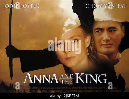 Jodie Foster & Chow Yun-Fat Poster Film: Anna e il Re (1999) personaggi: Anna Leonowens & Director: Andy Tennant 06 Dicembre 1999 **ATTENZIONE** questa foto è solo per uso editoriale ed è il copyright di FOX 2000 / ANDREW COOPER e/o il fotografo assegnato dalla Film o dalla Società di produzione e può essere riprodotto solo da pubblicazioni in concomitanza con la promozione del suddetto Film. È richiesto un credito obbligatorio per FOX 2000 / ANDREW COOPER. Nessun uso commerciale può essere concesso senza l'autorizzazione scritta della Film Company. Foto Stock