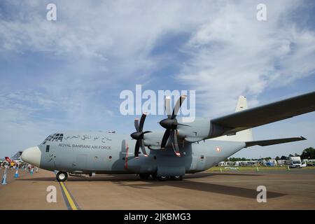 Lockheed Martin C-130J-30 Hercules, Royal Bahraini Air Force, RIAT, RAF Fairford, Foto Stock