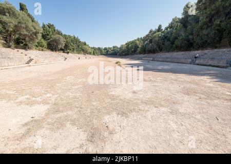 Antico stadio olimpico di Rodi, città di Rodi Foto Stock