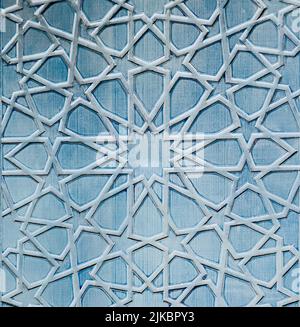 sfondo ornamento in legno intagliato Foto Stock