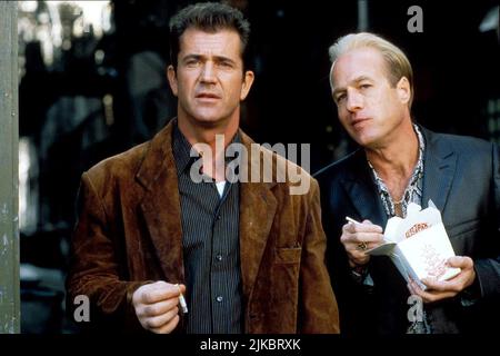 Mel Gibson e Gregg Henry Film: Payback (USA 1999) personaggi: Porter & Val Resnick regista: Brian Helgeland 05 febbraio 1999 **AVVISO** questa fotografia è solo per uso editoriale ed è il copyright di WARNER BROS. E/o del fotografo assegnato dalla Film or Production Company e può essere riprodotto solo da pubblicazioni in concomitanza con la promozione del suddetto Film. È richiesto un credito obbligatorio per WARNER BROS. Il fotografo deve essere accreditato anche quando è noto. Nessun uso commerciale può essere concesso senza l'autorizzazione scritta della Film Company. Foto Stock