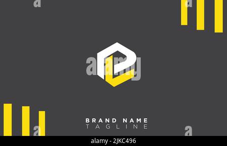 PL lettere alfabetiche iniziali logo monogramma Illustrazione Vettoriale