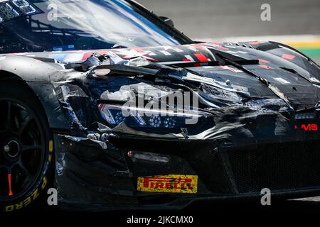 25 Audi Sport Team Sainteloc, Audi R8 LMS evo II GT3 di Lucas LEGERET, Patric NIEDERHAUSER, Christopher MIES, in azione durante la TotalEnergies 24 ore di Spa 2022, 7th round del 2022 Fanatec GT World Challenge Europe Powered by AWS, dal 27 al 31 luglio, 2021 sul circuito di Spa-Francorchamps, a Stavelot, Belgio - Foto: Florent Gooden / DPPI/DPPI/LiveMedia Foto Stock