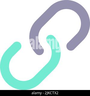 Risorse e collegamenti icona dell'interfaccia utente a colori Illustrazione Vettoriale