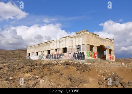 Novembre 18 2021 - Abades, Spagna Tenerife: Ex 'Sanatorio de Abona', la stazione di lebbra di Abades Foto Stock