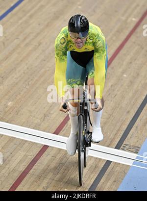 Stratford, Regno Unito. 01st ago 2022. Commonwealth Games Track Ciclismo. Velodromo Olimpico. Stratford. Matthew Glaetzer (AUS) durante il Time Trial Mens 1000m. Credit: Sport in immagini/Alamy Live News Foto Stock