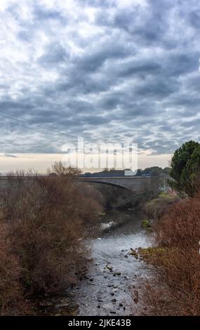 Puente de Herrera, Galapagar, Comunidad de Madrid, España Foto Stock