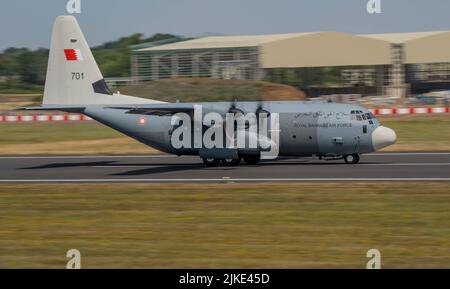 Royal Bahraini Air Force C-130J Hercules al Royal International Air Tattoo 2022 Foto Stock