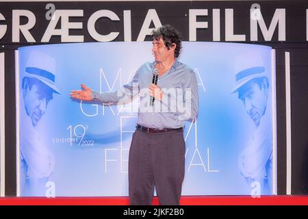 Catanzaro, Italia. 31st luglio 2022. Pietro Marcello durante il volo apertura Magna Graecia Film Festival, News in Catanzaro, Italy, July 31 2022 Credit: Independent Photo Agency/Alamy Live News Foto Stock