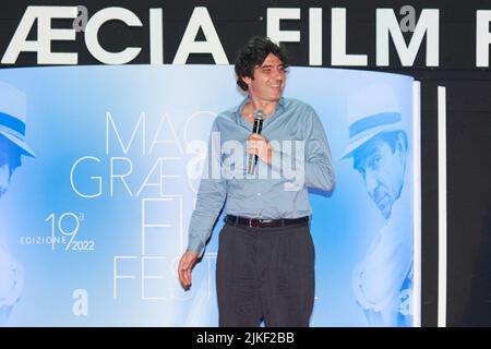 Catanzaro, Italia. 31st luglio 2022. Pietro Marcello durante il volo apertura Magna Graecia Film Festival, News in Catanzaro, Italy, July 31 2022 Credit: Independent Photo Agency/Alamy Live News Foto Stock