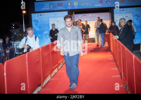 Catanzaro, Italia. 31st luglio 2022. Federico Francioni durante il volo apertura Magna Graecia Film Festival, News in Catanzaro, Italy, July 31 2022 Credit: Independent Photo Agency/Alamy Live News Foto Stock