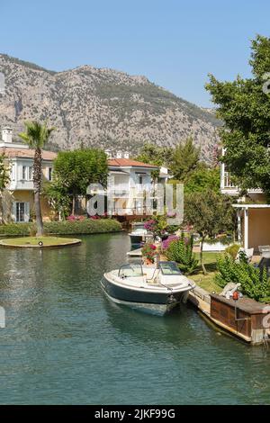 Gocek è una piccola città della provincia di Mugla, in Turchia. Foto Stock