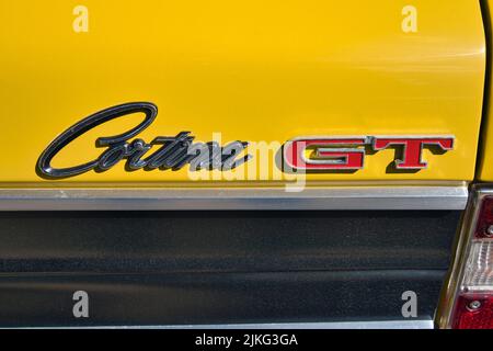 1972 Ford Cortina GT2000 dettaglio posteriore Foto Stock