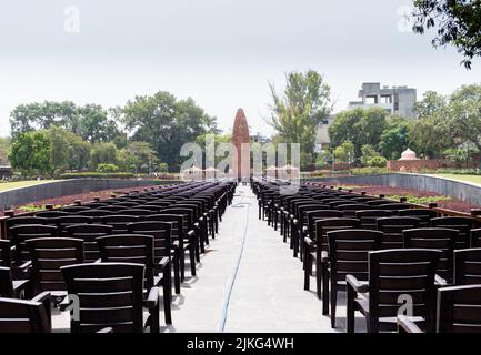 Amritsar, Punjab, India - Maggio 20th 2022: Jallianwala Bagh monumento che ricorda martiri e combattenti per la libertà Foto Stock