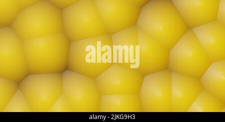 Texture abstract bubble in giallo usando come intestazione o sfondo, rendering 3D Foto Stock