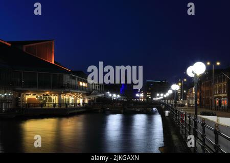 Centro commerciale Princes Quay, Prince's Dock, Kingston-upon-Hull, East Riding of Yorkshire, Humberside, Inghilterra, Regno Unito Foto Stock