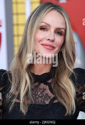 Westwood, Stati Uniti. 01st ago 2022. WESTWOOD, LOS ANGELES, CALIFORNIA, USA - 01 AGOSTO: Monet Mazur arriva al "Bullet Train" di Los Angeles Premiere di Sony Pictures, tenuto presso il Regency Village Theatre il 1 agosto 2022 a Westwood, Los Angeles, California, Stati Uniti. (Foto di Xavier Collin/Image Press Agency) Credit: Image Press Agency/Alamy Live News Foto Stock