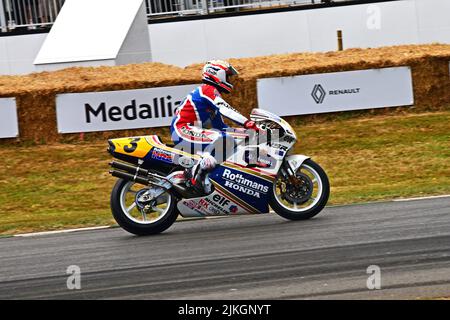 Honda NSR500, due ruote Grand Prix Heroes, iconiche moto da corsa dalla fine degli anni '40 al 2021, Goodwood Festival of Speed, The Innovators - Master Foto Stock