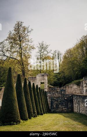 Uno scatto verticale del parco nazionale di Domaine de Marly a Marly-le-Roi, Francia in primavera Foto Stock