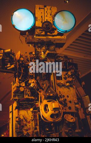 un colpo verticale di un robot. Foto Stock