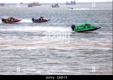 I motoscafi al concorso a motore a Bang Saray, Thailandia Foto Stock