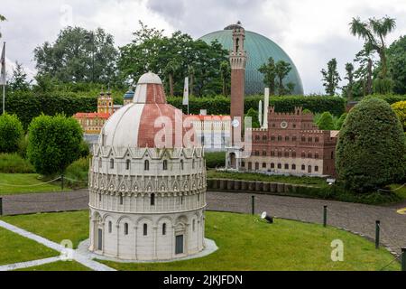 Un parco di monumenti in miniatura a Bruxelles, Belgio, Europa Foto Stock