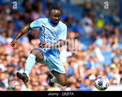 Durante una partita di prima stagione amichevole al Fratton Park, Portsmouth. Data foto: Sabato 23 luglio 2022. Foto Stock