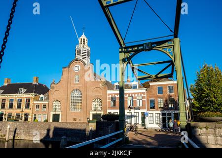 La Chiesa dei Padri Pellegrini vicino al fiume Nieuwe Maas a Rotterdam, Paesi Bassi Foto Stock