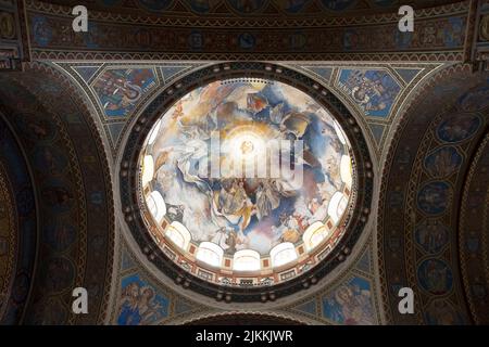 La Chiesa Votiva e la Cattedrale di nostra Signora d'Ungheria Foto Stock