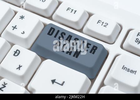 Piano di emergenza per la visualizzazione concettuale. Business idea rispondere a emergenza Preparedness sopravvivenza e kit di pronto soccorso -48675 Foto Stock