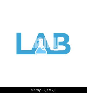 cloud lab logo design ispirazione creativa Illustrazione Vettoriale