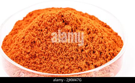 Ossido di ferro arancione, pigmento o polvere per uso industriale, pigmento di ossido di ferro, utilizzato in vernici coloranti in genere, gomma plastica, porcellana o costruzione Foto Stock