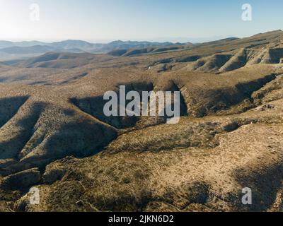 Una vista aerea del deserto del Chihuahuan in Texas Foto Stock