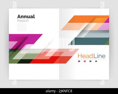 Set di linee diritte di affari sfondi astratti. Illustrazione vettoriale Illustrazione Vettoriale