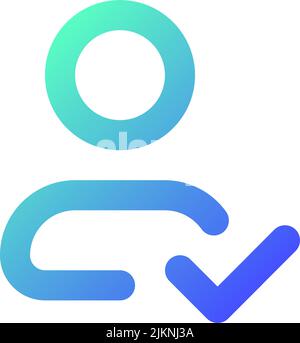 Salvataggio delle informazioni modificate dell'icona dell'interfaccia utente lineare gradiente perfetto pixel di contatto Illustrazione Vettoriale