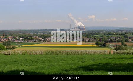 Una centrale elettrica di lignite in NRW Germania Europa Foto Stock