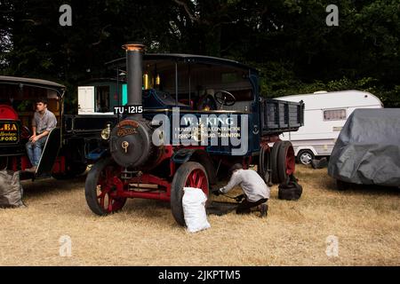 Netley Marsh fiera del vapore 2022, alcuni dei vari veicoli in mostra Foto Stock