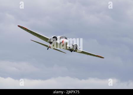 Avro C-19, Anson, G-AHKX, a Old Warden, Biggleswade, Bedfordshire, Foto Stock